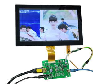 Monitor de pantalla LCD Interfaz RGB de 50 pines Placa de controlador Lcd universal con audio LVDS a HD MI