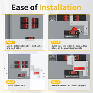 Generator Interlock Kit Voor <span class=keywords><strong>Cutler</strong></span> Hamer Uitdager Br En <span class=keywords><strong>Ch</strong></span> Serie 150-200 Ampère Panelen 1 1/4 Tot 1 1/2 Inch Ruimte - Product Image 3