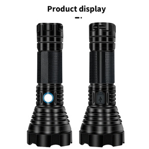 Xinsite Đèn pin Led công suất cao T40 thân đèn Hợp kim nhôm sạc USB ngoài trời chống nước Zoom quang học mạnh mẽ - Product Image 3