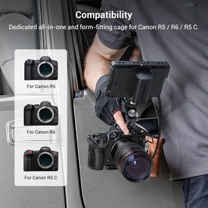 Canon R5 R6 R5 C 3233B için üst alüminyum alaşımlı aerodinamik yapı - Product Image 6