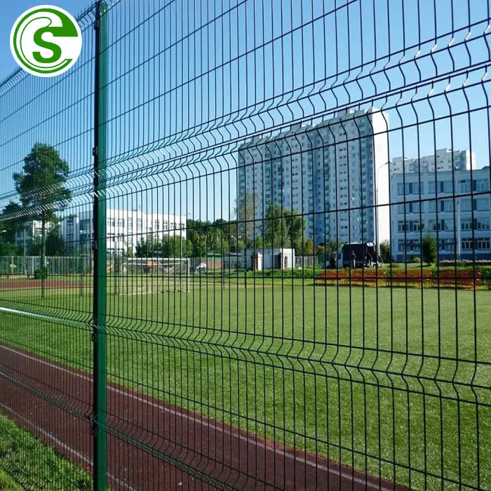 Grosir kualitas tinggi 3d pagar panel bubuk dilapisi kawat las dekoratif untuk pagar taman