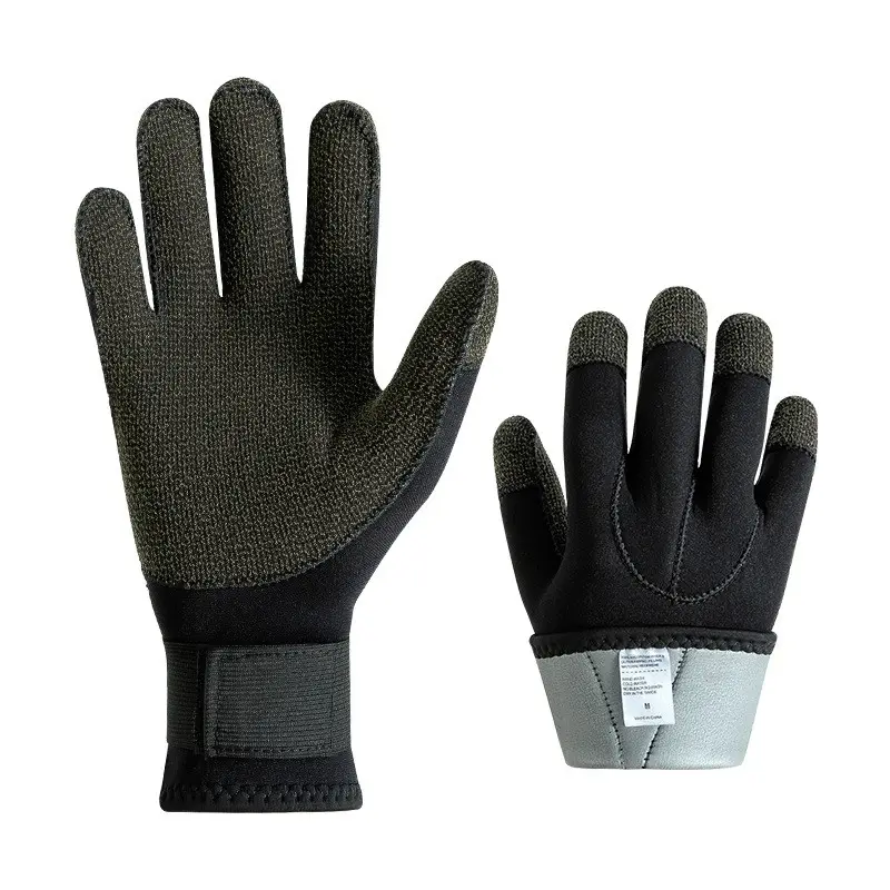 Vente en gros de gants de plongée Kevla r 3MM anti-coupure, résistants à l'usure, antidérapants, anti-rayures, gants chauds de plongée en apnée pour l'hiver