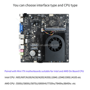 ミニITXデスクトップコンピュータIntel/AMD CPUアルミシャーシ (TA45) 12V DCミニITX PC - Product Image 3