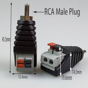 高品质工厂价格<span class=keywords><strong>RCA</strong></span> AV巴伦连接器弹簧压缩连接器视频音频<span class=keywords><strong>RCA</strong></span>公对AV <span class=keywords><strong>RCA</strong></span>插头锁定