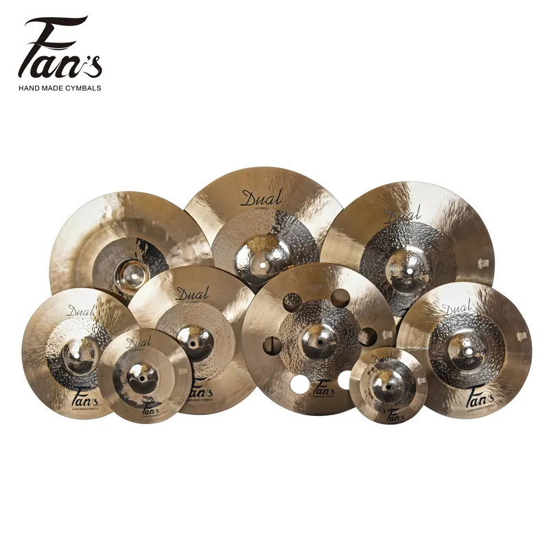 Cymbales FANS de haute qualité B20 100% faites à la main 5pcs Pack set DRUM