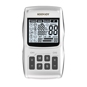 4 in 1 Combo TENS Unit EMS Muscle Stimulators Interferential Current Therapy IFT Russica Current <strong>Medical</strong> Science for Pain Relief - Product Image 1