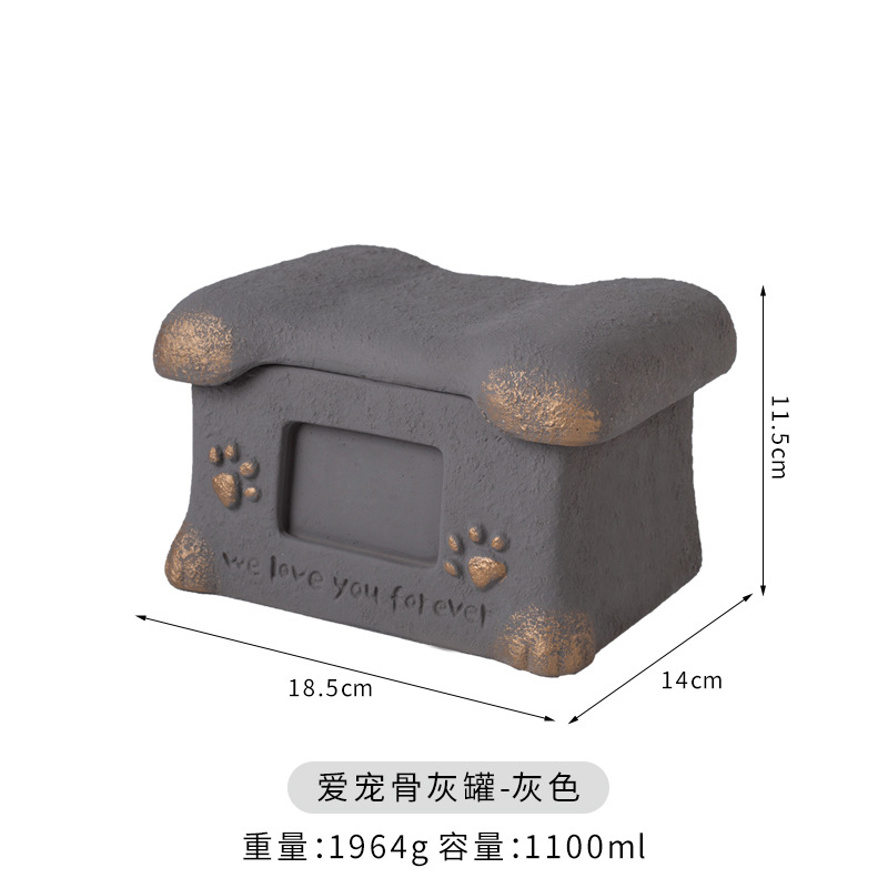 Bz10-03-classic square urn-gray