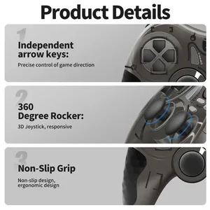 Gamepad per ps3 Controller cablato per PC Win7/8/10 Turbo Joystick per playstation3 2 vibratore 5 in 1 controllo di gioco per TV a vapore - Product Image 4