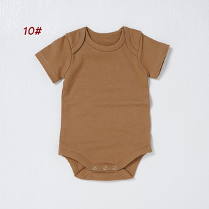 Lap vai bé ngắn Romper 100% cotton hữu cơ bé onesie đồ ngủ Romper - Product Image 4