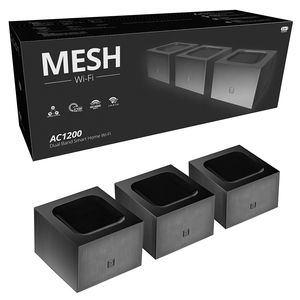 Mesh WiFi System 1200Mbps Whole Home <strong>Wi</strong>-<strong>Fi</strong> Mesh Network Dual Band 2.4Ghz <strong>5Ghz</strong> WiFi Router/Extender - Product Image 1