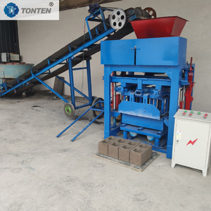 Automatico piccolo Mobile manuale cavo di cemento mattoni macchina per la produzione di DF4-40A in calcestruzzo blocco macchina di stampaggio con tramoggia - Product Image 4