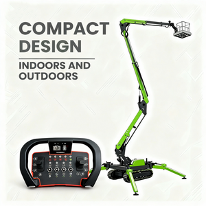 12M 14M 16M khớp nối towable Boom Lift Trailer gắn <span class=keywords><strong>Cherry</strong></span> <span class=keywords><strong>picker</strong></span> người đàn ông nâng cho bán - Product Image 2