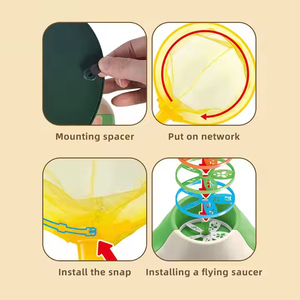 Outside Yard Activities Chasing Launching Toy Catch Saucer <strong>Game</strong> Flying Disc Launcher Toy <strong>Stomp</strong> Flying Disc Launcher Toy for Kids - Product Image 3