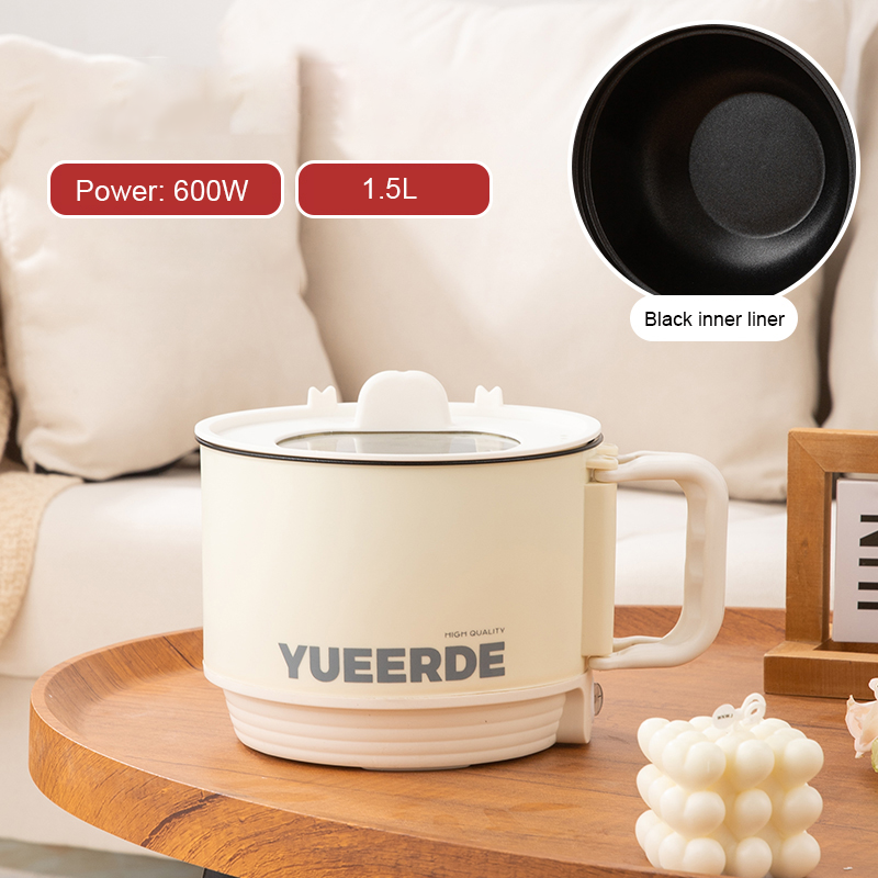 Beige/1.5L Single pot(black inner)