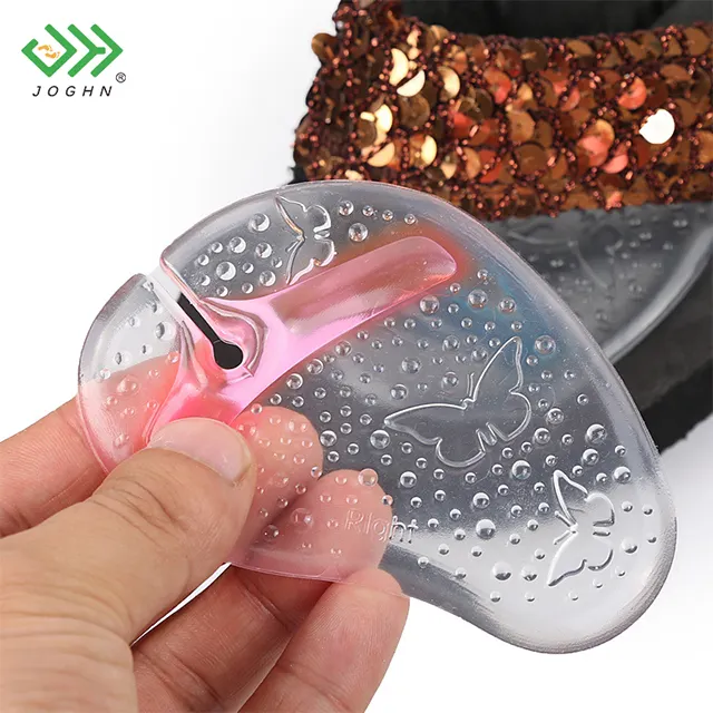 JOGHN Gel Cristal Antepé Almofadas Para As Mulheres High Heel Toe Pads Almofada Do Salto Almofadas Adesivo