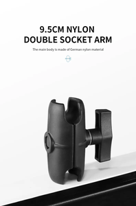 Universal 95mm Double Socket Arm - Compatible with 1.5&quot; Ball <strong>Mounts</strong> Rigid Vehicle Camera/Tablet Holder | Anti-Vibration - Product Image 5