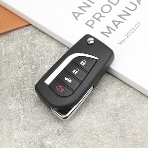 MS รีโมทรถยนต์แบบพับได้3 + 1ปุ่มจากโรงงานสำหรับ Toyota พร้อมชิพ H fccid HYQ12BFB PN 89070-06790รีโมทคอนโทรลรถเปล่ากุญแจรถ - Product Image 6