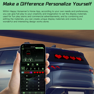 Programmabile AppControl flessibile LED Board personalizzare LED segno di visualizzazione Smart LED luce schermo pannello led matrice pannello per auto - Product Image 5