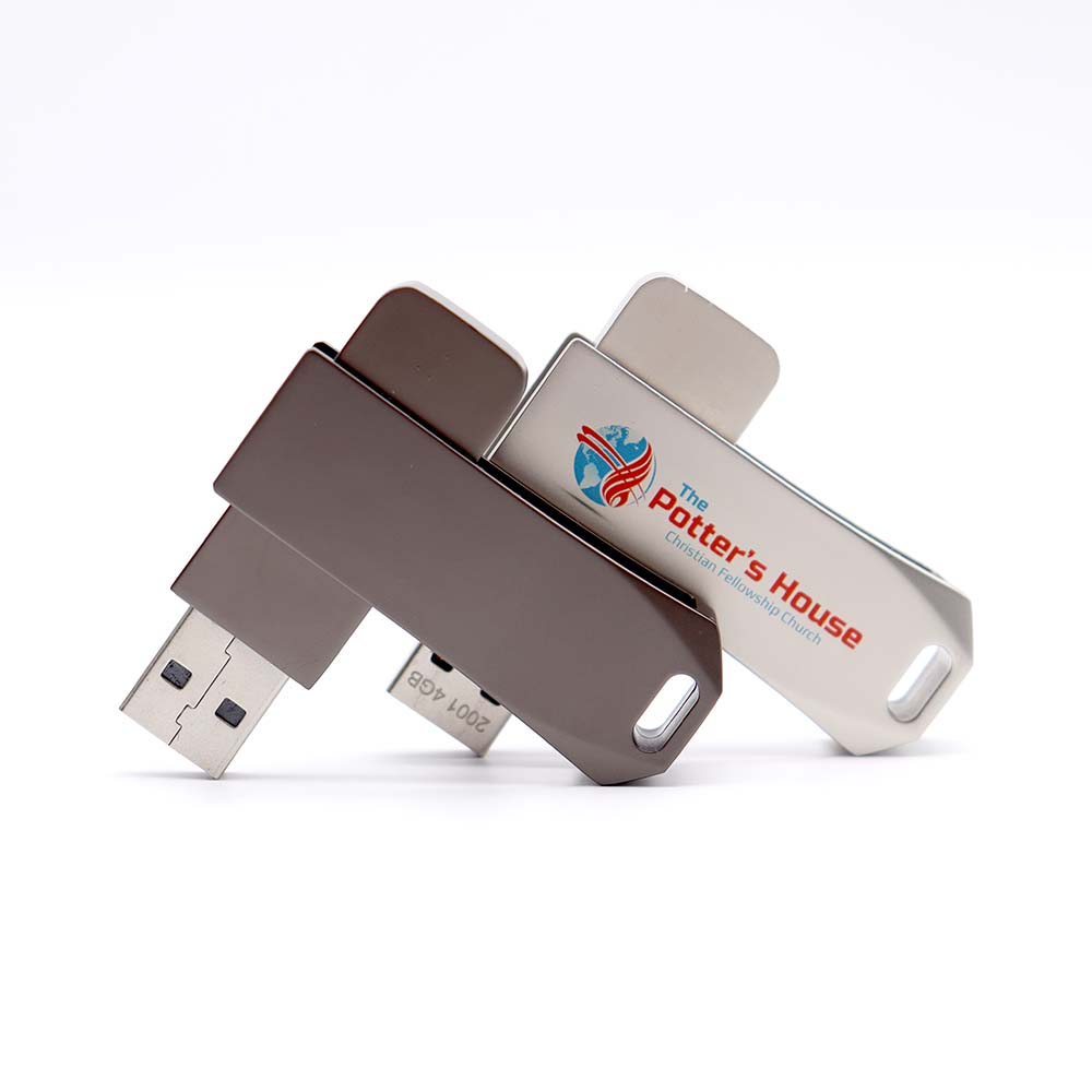 新设计旋转金属钥匙结婚礼物usb 1gb 2gb 32gb闪存盘128 gb 2.0批发吊坠金属记忆cle u盘 - Product Image 5