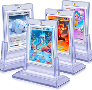 New <span class=keywords><strong>Acrylic</strong></span> bán cứng nhắc trong suốt một-một thẻ duy nhất bảo vệ tinh tế từ chủ thẻ với Rack hiển thị - Product Image 1