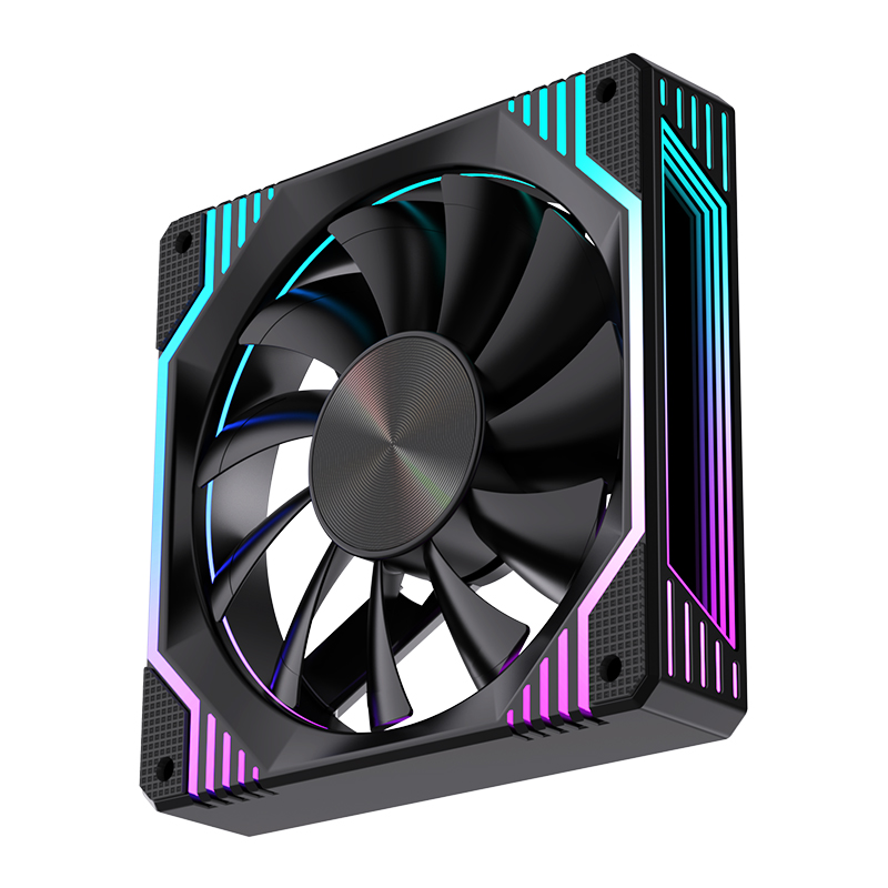 LJ-120 Two Fan Sets - Black