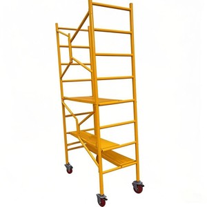 Andamio de acero, andamio de dos capas, andamio galvanizado móvil, andamio de escalera - Product Image 1
