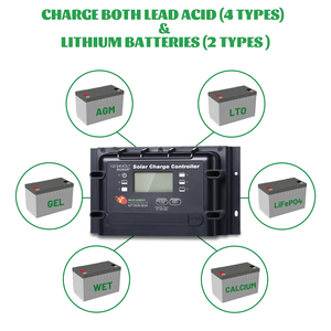 Gute Qualität Digitaler Solar laderegler 60 Amp Pwm Controller 12V/24V AGM Batterie regler 60A LiFePO4 Batterie - Product Image 4