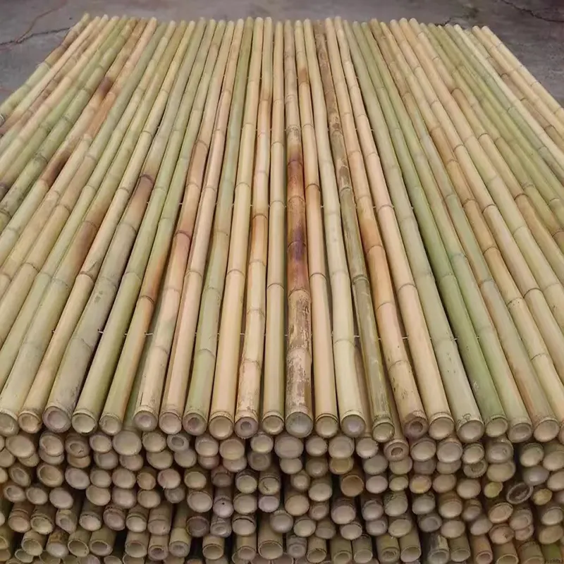 Factory Natural Artificial Bamboo Raw Materials Bamboo Pole Cane Stakes