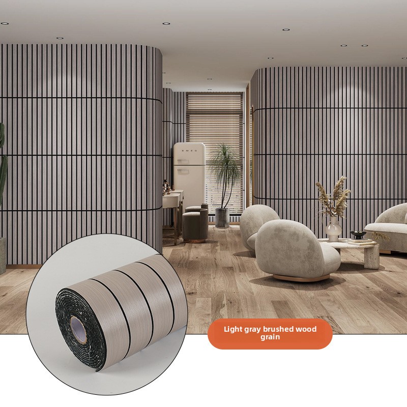 Thickened - light grey brushed wood grain MW602