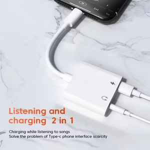 Type-C至3.5毫米耳机插孔充电适配器2合1 USB C至3.5毫米音频插孔转换器 - Product Image 2