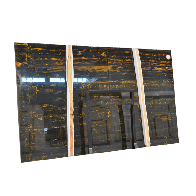 Luxury style  black gold marble for customized size factory-direct selling.