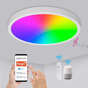 スマートホームデコレーション24WRGBCWWifiアプリAlexaボイスコントロールスマートLEDシーリングライト - Product Image 1
