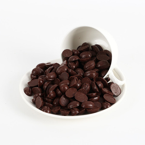 Granos de cacao de Madagascar Premium hechos con decoraciones de pasteles de helado Chocolate en forma de grano de café Chocolate negro de origen único - Product Image 4