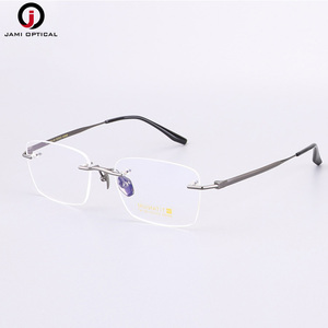 Chất lượng cao tinh khiết <span class=keywords><strong>Titanium</strong></span> khung Trọng lượng nhẹ không có vành kính khung người đàn ông kính mắt - Product Image 4