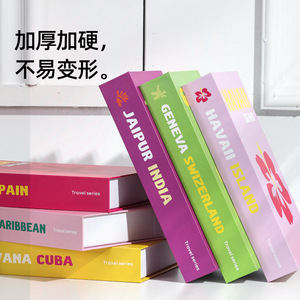 Popular Simulation <strong>Books</strong> DIY Assembly Folding <strong>Books</strong> Model Props Travel Series Coffee Table Study Creative Decoration <strong>Book</strong>