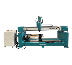 CA-1650 Double Rotary <strong>System</strong> 4 Axis <strong>CNC</strong> <strong>Router</strong> <strong>with</strong> Flat Working - Product Image 1
