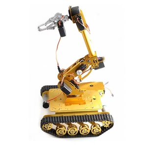 8 Freiheits grade Roboterarm stoß dämpfendes Tank chassis TS100 greifen und handhaben mobile Roboter plattform für Arduino