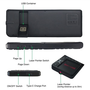 SUNGI T11 2.4G Wireless Mini <strong>Keyboard</strong> Touchpad Backlit Laser Projection <strong>Keyboard</strong> Remote <strong>Control</strong> for <strong>Android</strong> Tv Box / Projector - Product Image 4
