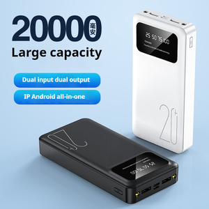 2024 הנמכר ביותר OEM/ODM 20000MAH מטען נייד תאורת LED קיבולת גדולה פלט כפול כניסה כפולה בנק כוח