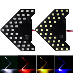 流动转向灯33 SMD LED箭头面板汽车侧镜转向信号指示器顺序5色闪光灯灯AC - Product Image 4