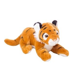 リアルな怖いぬいぐるみぬいぐるみホワイトタイガー野生動物のおもちゃプロモーションギフト用 - Product Image 1