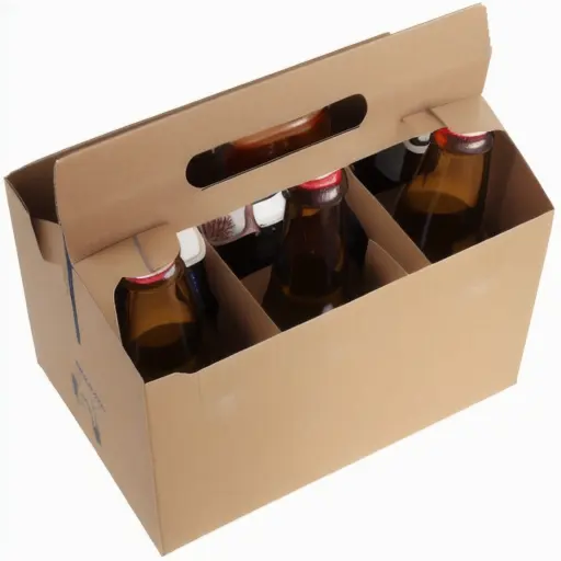 Porte-gobelet en papier de carton kraft personnalisé pour paquet de 6 porte-bouteilles pli tasse à café en carton ondulé réutilisable plateau en papier
