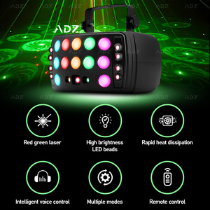 ADZ RGBW Stage Laser Butterfly <strong>Light</strong> <strong>LED</strong> <strong>Source</strong> With <strong>DMX</strong> Control Mode for Party Christmas Birthday DJ Disco KTV - Product Image 2