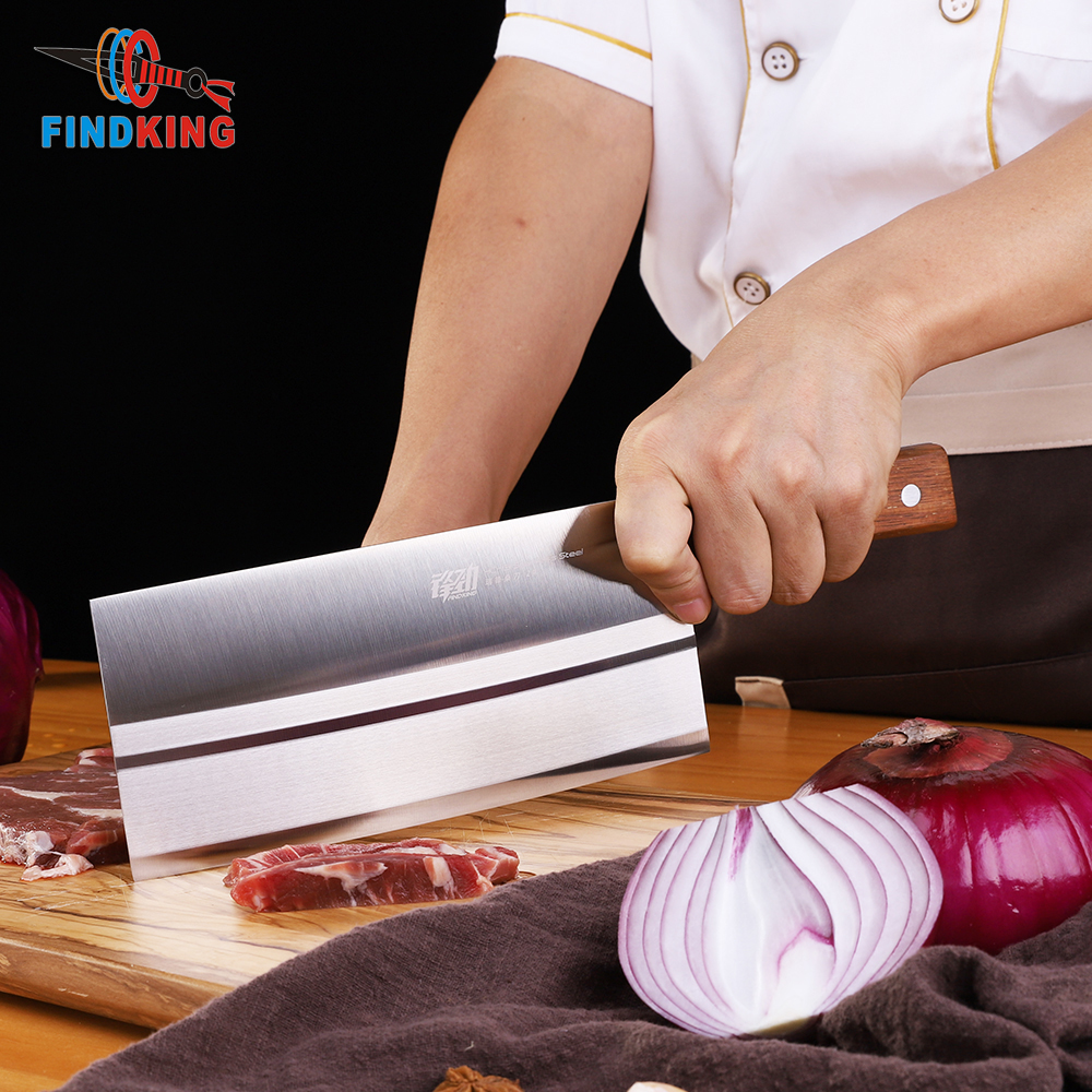 Amazon hot sales stainless steel Chopper Cleaver Knife Custom classic Kitchen Chef Butchers Cleaver