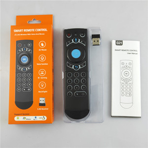 Plug & Play schwarze G21 PRO-Fernbedienung 2.4G drahtlose IR-Lern-Luftmaus mit Hintergrund beleuchtung und Sprach funktion ab Werk - Product Image 6