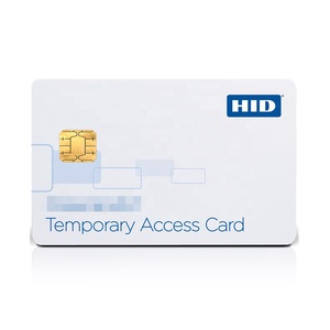 Tarjeta de acceso temporal inteligente rfid de doble interfaz, tarjeta de acceso temporal de PVC/PET 7810 iso 7816/14443, tarjetas de control de acceso - Product Image 1