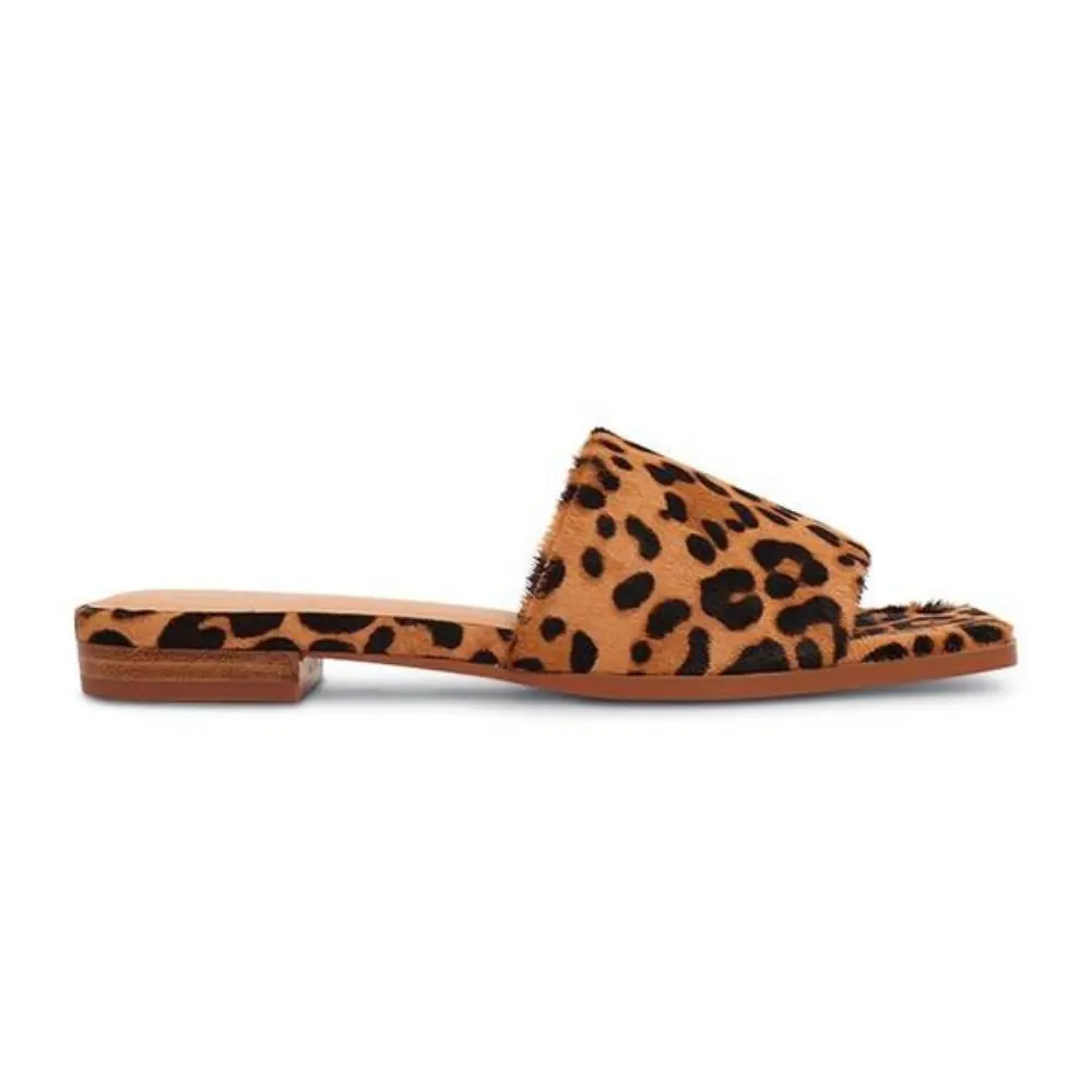Cina commercio all'ingrosso di estate scarpe casual leopardo stampa slide piatto sandali con tacco alto per le donne e le signore