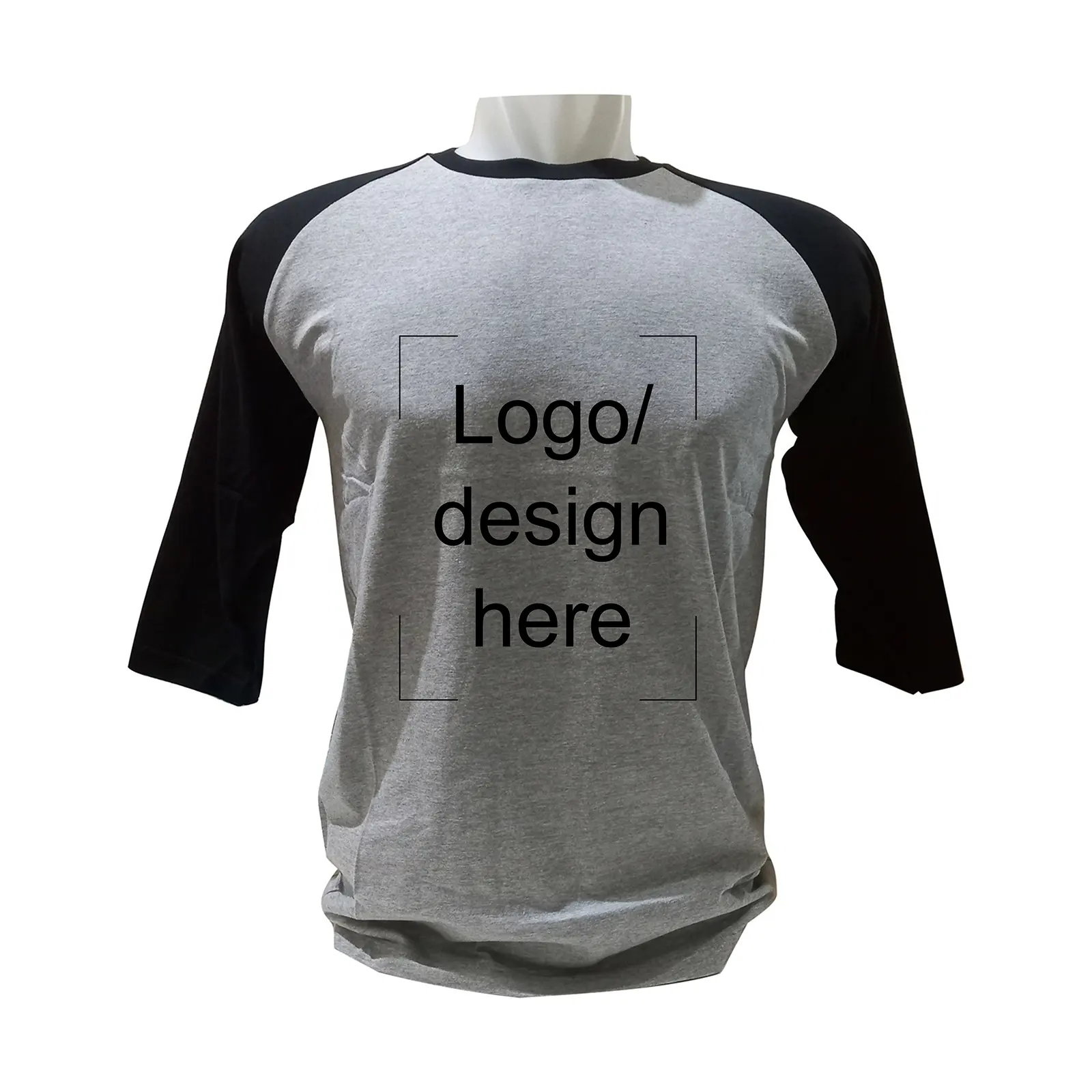 Man and Woman T Shirt Custom Printing Logo Cotton Combed T Shirt with Custom Design T Shirt Long Sleeve Reglan O Neck Tee