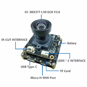Fábrica 12MP 4K 60FPS 1/2.3 "CMOS Sensor M12 lente 3D escáner Cámara EIS módulo de cámara estabilizado RTSP IMX377 Mini módulo de cámara - Product Image 2