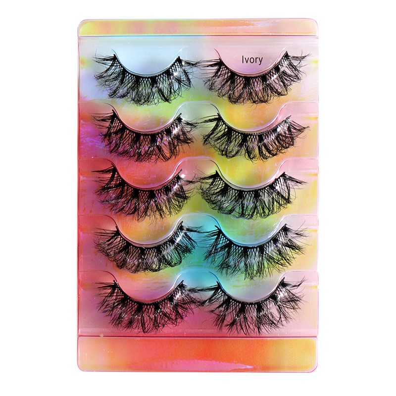 5 pairs of dazzling eyelashes